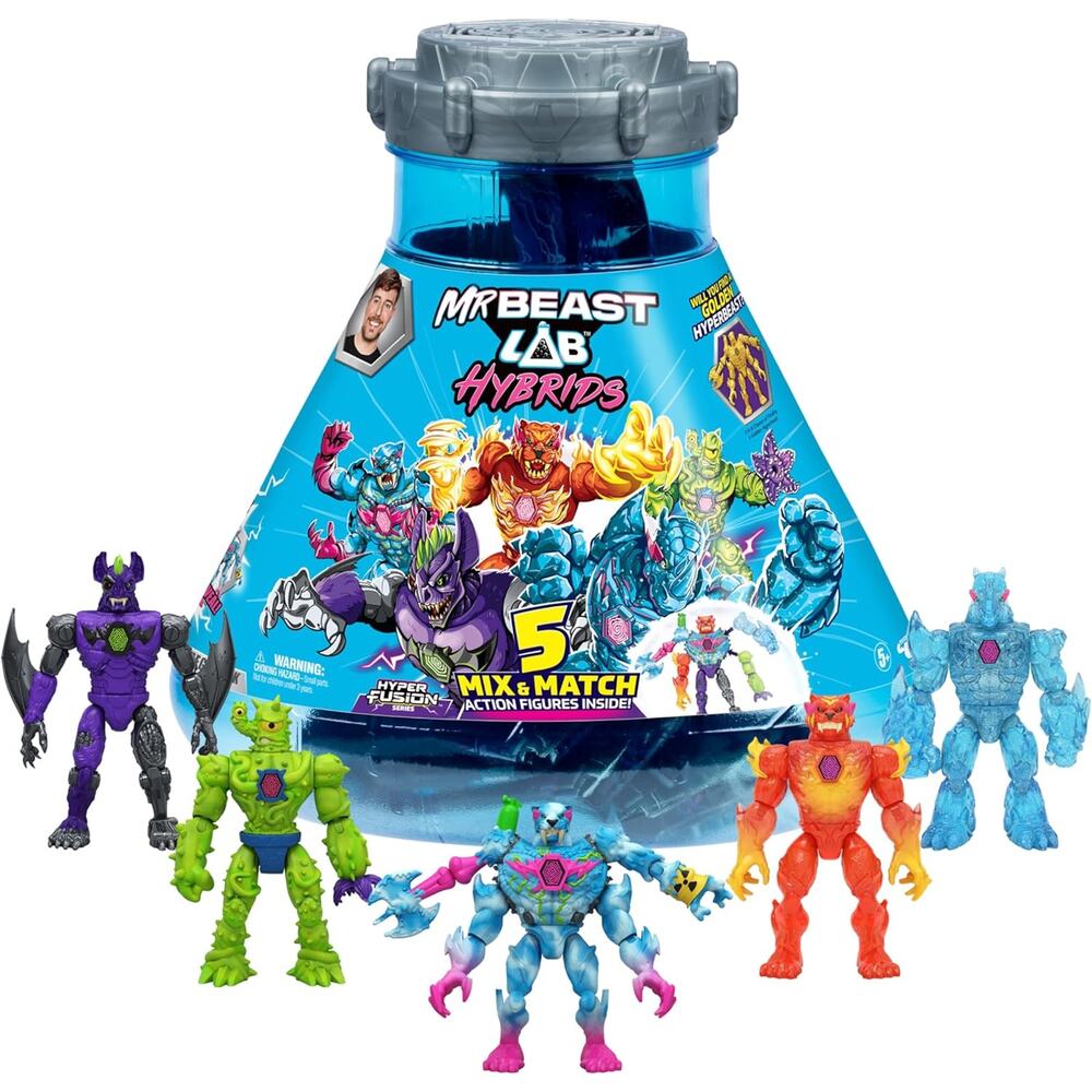 Mr Beast Mega Pack Lab Hybrids Hyper Fusion Hybrid Lab Action Figure Playset NWT